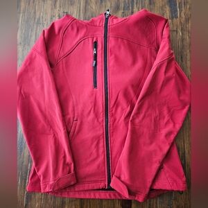 North End Jacket with Tim Hortons on sleeve size small red